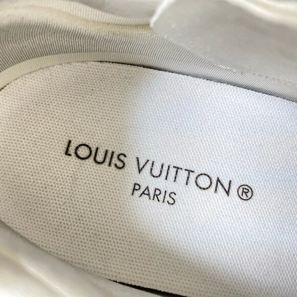 LOUIS VUITTON Run 55 Sneakers - Cream Dark Brown Multi Women's 555-072825 - Picture 7 of 9